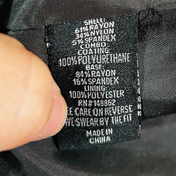 Torrid Black Blazer with Faux Leather Sleeves - Picture 4 of 4